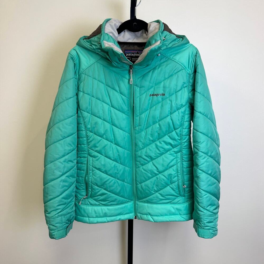 Patagonia Rubicon Rider Quilted Insulated Hooded Women's Jacket Large Zip Coat